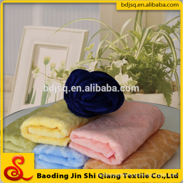 Wholesale Alibaba High Quality Pure Color Plush Bamboo Microfiber Towel